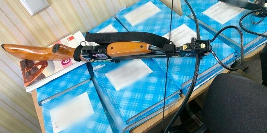 Девушка ранила из арбалета двух учителей в полтавской школе