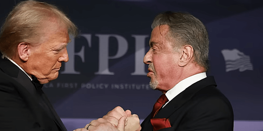 Дональд Трамп и Сильвестр Сталлоне