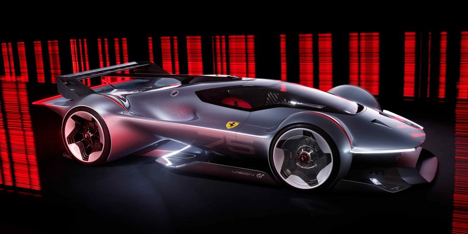 суперкар феррари гран туризмо, феррари гран туризмо, Ferrari Vision Gran Turismo, суперкар Ferrari, новый Ferrari