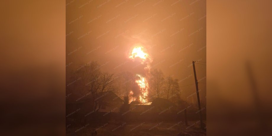 після атаки дронів загорілась нафтобаза під Тамбовом