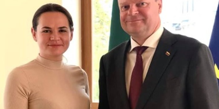Саулюс Сквернялис и Светлана Тихановская/Фото: facebook.com/Saulius-Skvernelis