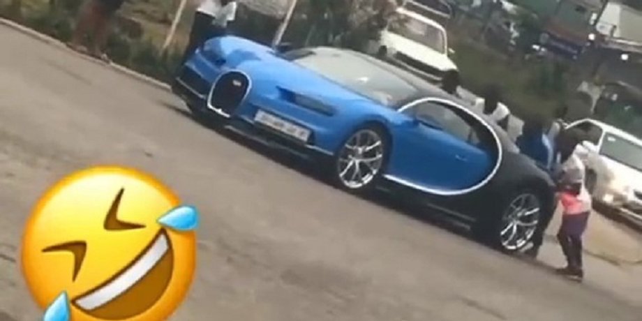 Bugatti Chiron, суперкар Bugatti, сломанный суперкар