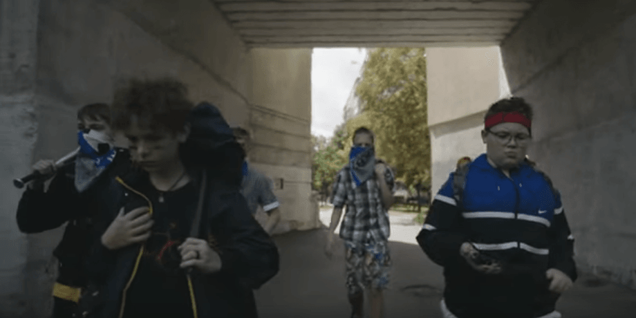 дети, клип, кадр из клипа к песне Рогань