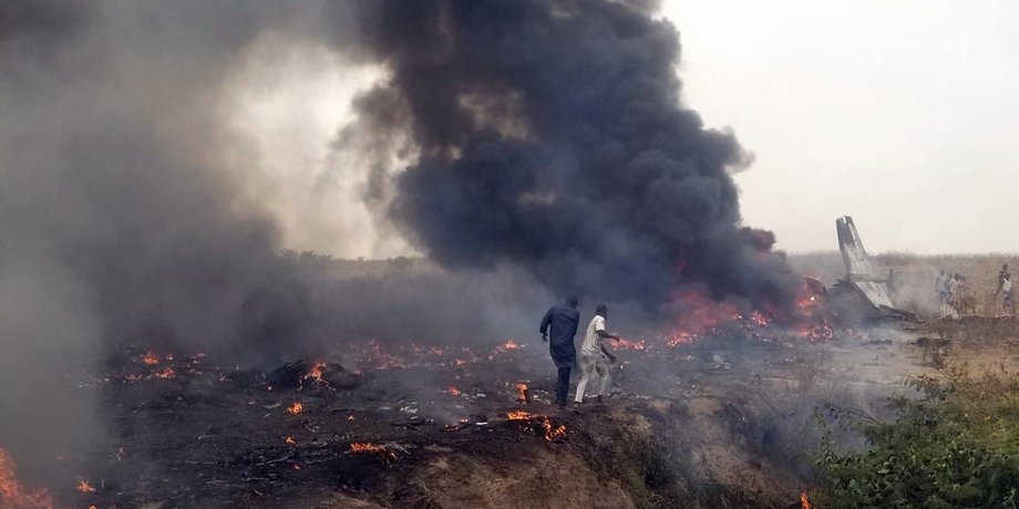 ввс нигерии, крушение самолета в нигерии