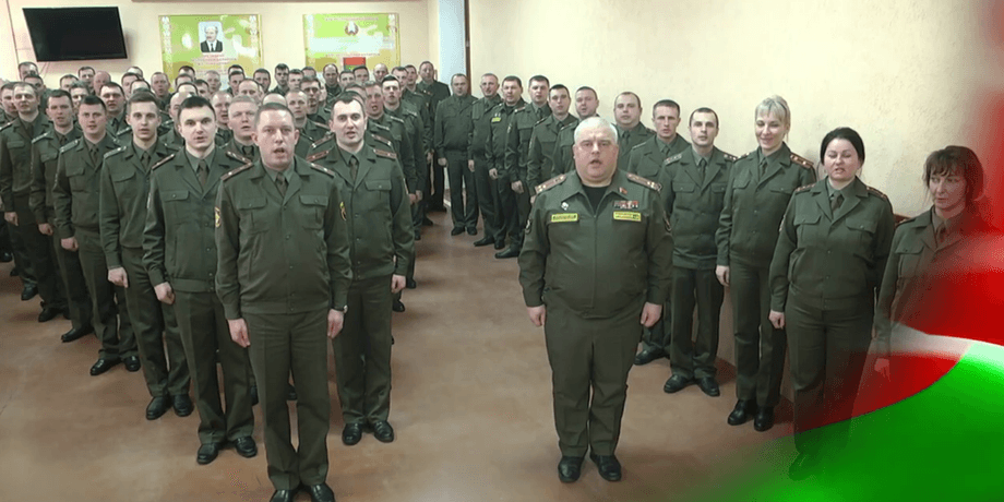 флешмоб в гомеле, белорусские военные.