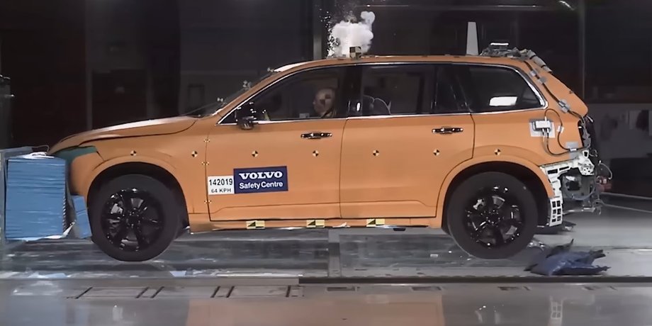 Volvo, Volvo XC90, Краш-тест, Авто, Автомобили, Кроссоверы, Испытания, Безопасность, Видео