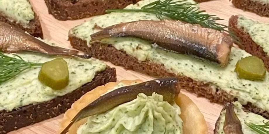 закуска со шпротами, быстрая закуска