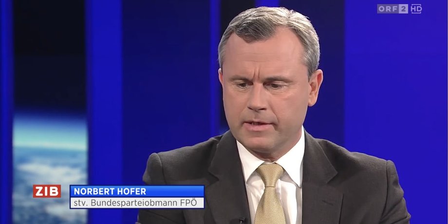 Норберт Хофер / Фото: www.youtube.com