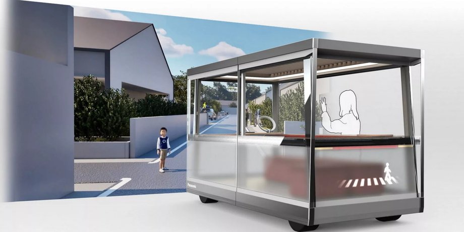автомобиль панасоник, автомобиль Panasonic, Panasonic Mobile Living Room