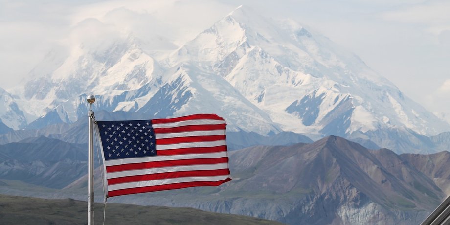 фото, США, флаг