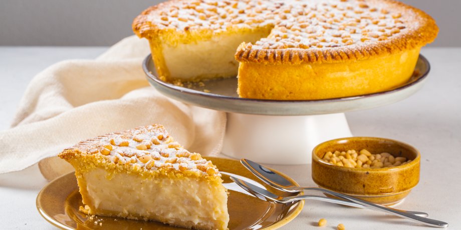 торт-пиріг, торт італійської бабусі, torta della nonna, італійська кухня, простий рецепт крему, смачний торт