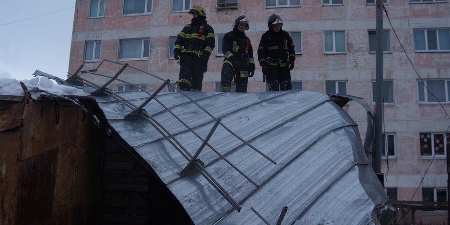 Россия, Магадан, стихийное бедствие, ураган,