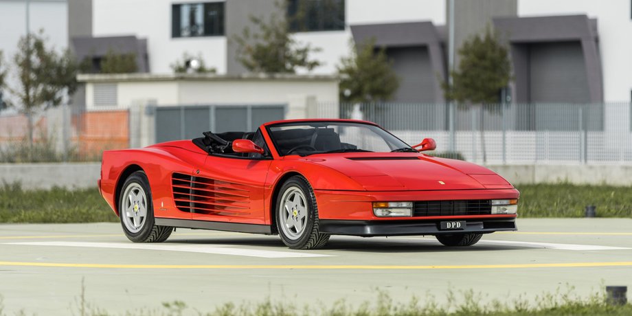 Суперкар Ferrari Testarossa, Ferrari Testarossa 1990, Ferrari Testarossa, кабріолет Ferrari Testarossa