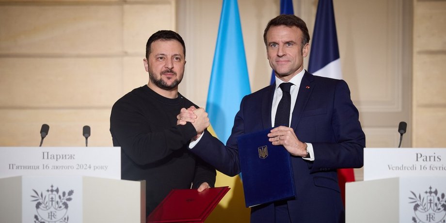 Переговори в Парижі Зеленський і Макрон
