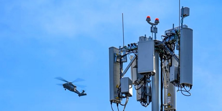 вертоліт, 5G, вишка 5G