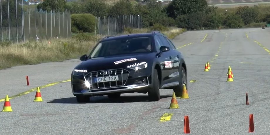 Audi, Audi A4, Audi A4 Allroad, Авто, Автомобили, Универсал, Видео, Лосиный тест, Эксперты, Управляемость