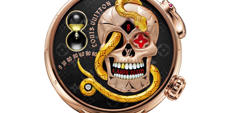 швейцарские часы Tambour carpe diem, бренд Louis Vuitton