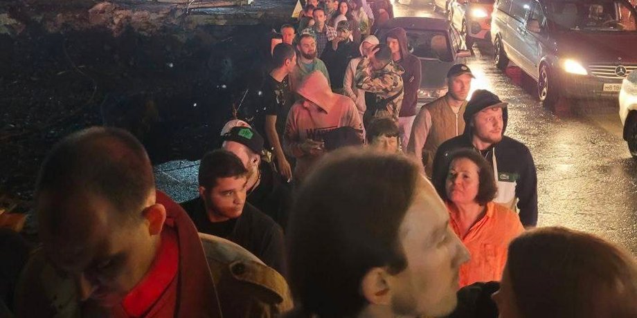 очереди на границе, россияне бегут за границу, уклонение от мобилизации, мобилизация в России, граница с Грузией