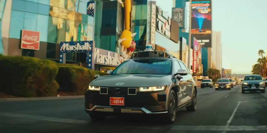 Hyundai, Hyundai Ioniq 5, Роботакси, Лас-Вегас, Видео, США, Авто, Автомобили, Такси, Беспилотник