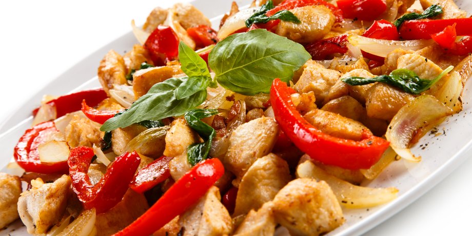 курица жареная