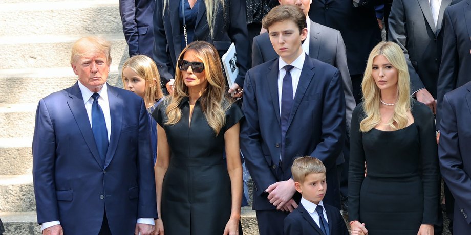 Прощання з Іваною Трамп, івана трамп похорон, дональд трамп, меланія трамп, іванка трамп, беррон трамп