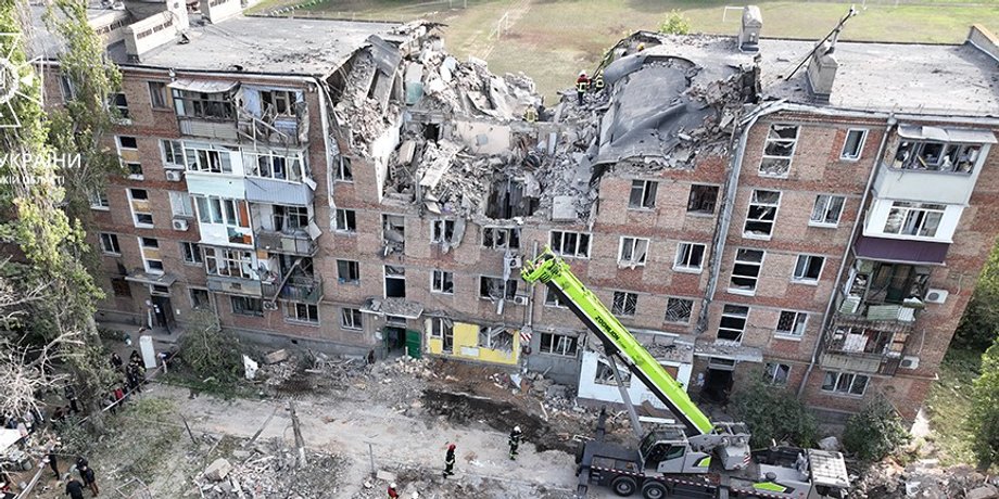 Ракетный удар обстрел Николаев разрушения