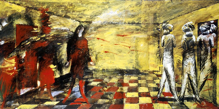 Олег Голосий. Желтая комната. 1989