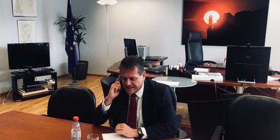 Марош Шефчович/Фото: twitter.com/marossefcovic