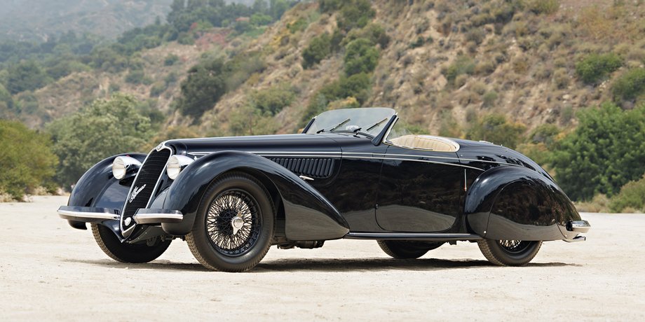 Alfa Romeo 8C 2900B Lungo Spider, Alfa Romeo 8C 2900B, Alfa Romeo 8C, кабриолет Alfa Romeo, спорткар Alfa Romeo