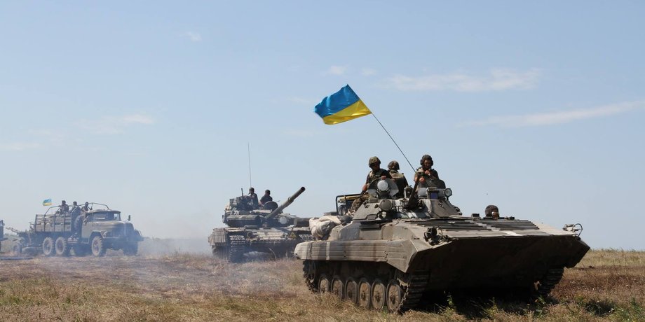 Военнослужащие ВСУ в АТО / пресс-центр СНБО