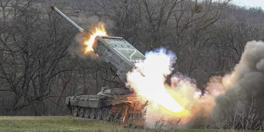 Сонцепік, ТОС-1А, важка вогнеметна система, стрільба із сонцепіка
