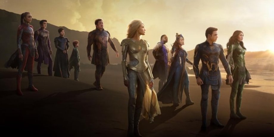 Вечные,  Marvel, герои киновселенной, постер