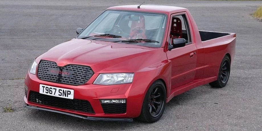 пікап шкода феліція, Пікап Skoda Felicia, Skoda Felicia, тюнінг Skoda Felicia, Suzuki GSX-R1000