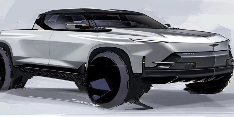 пикап шевроле, пикап Chevrolet, электромобиль Chevrolet