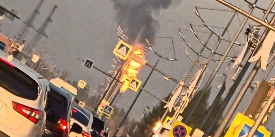 фото пожежі у Новому Уренгої у РФ 9 вересня