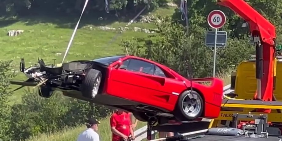 ДТП Ferrari F40, Ferrari F40, Ferrari F40 1987, суперкар Ferrari F40