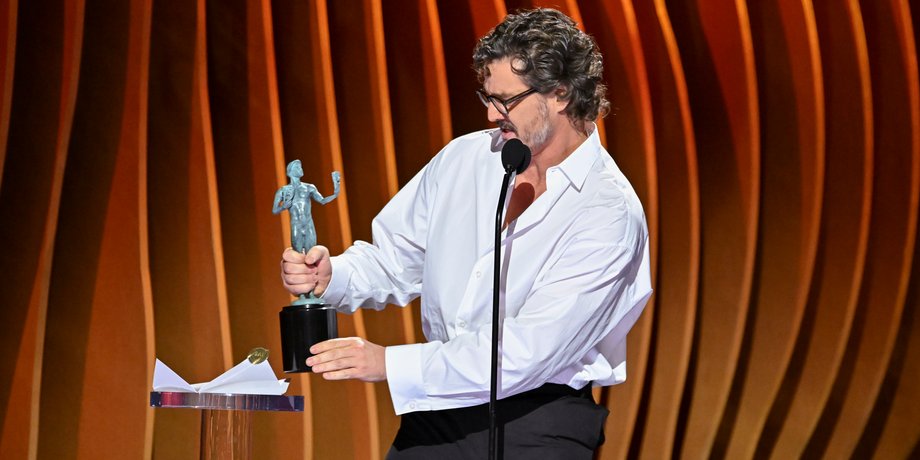 Педро Паскаль, SAG Awards 2024, последние из нас, педро паскаль роли, педро паскаль пьяный, церемония награждения