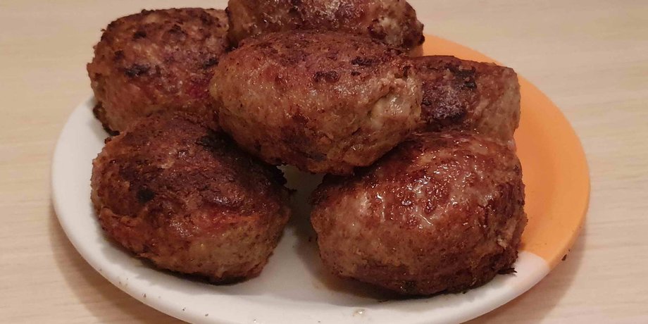 котлеты сербские, котлеты уштипцы, мясные блюда, кулинария