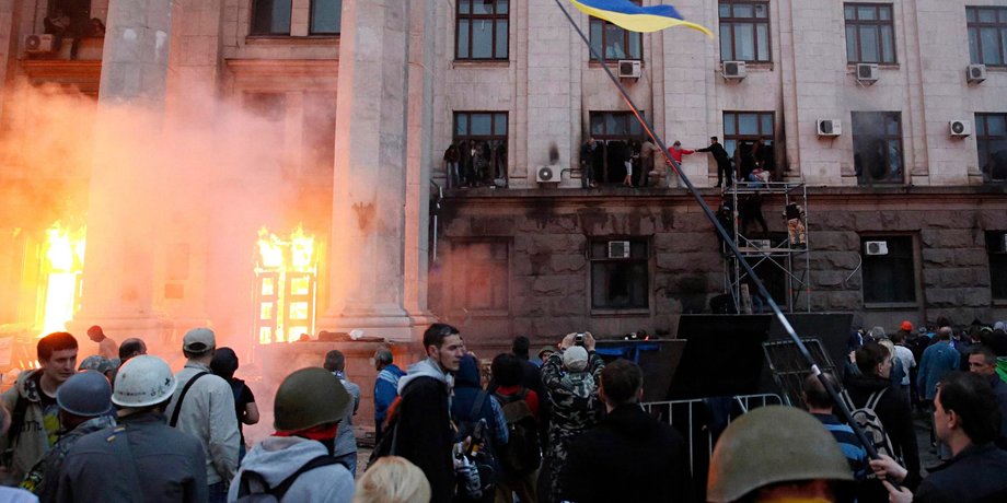 Пожар в одесском Доме профсоюзов / Фото: Reuters