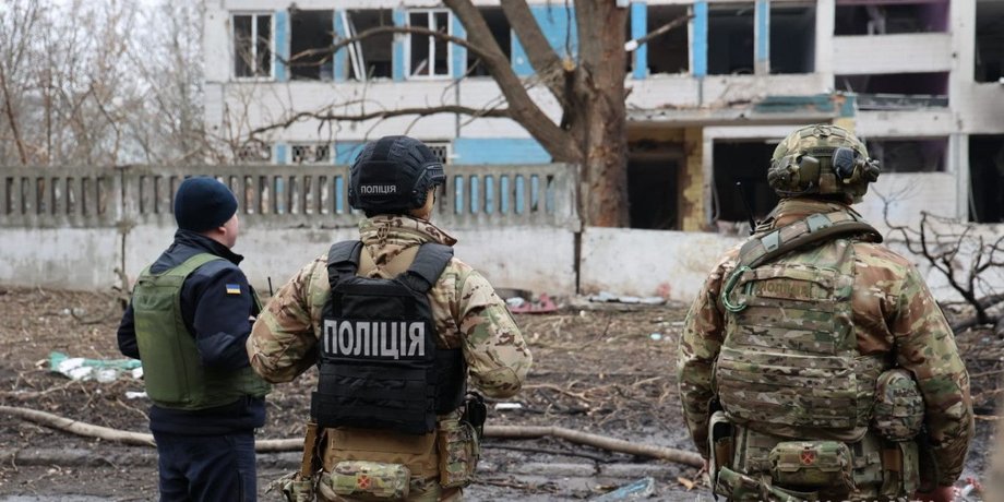 Сотрудники полиции, война, Украина, фото