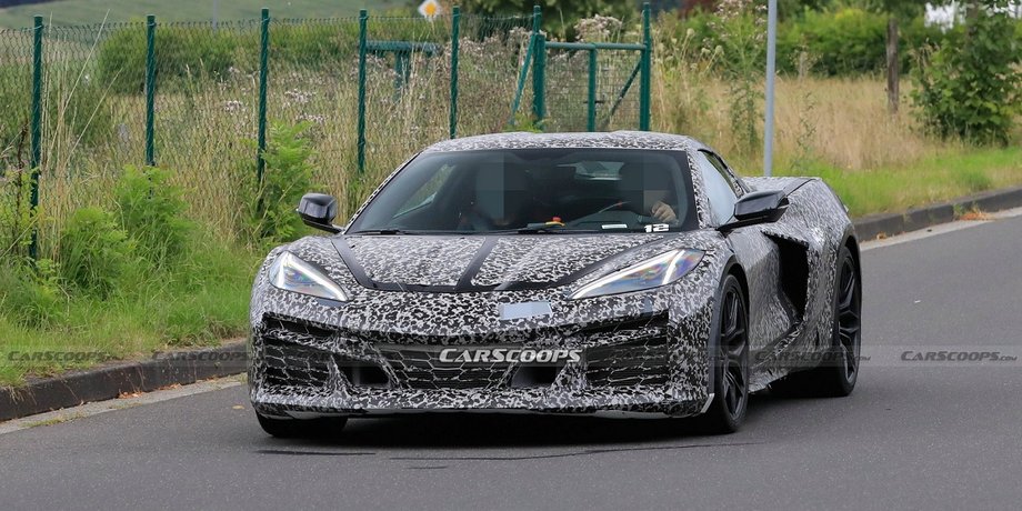 Chevrolet Corvette 2023 E-Ray AWD внешность, Chevrolet Corvette 2023 E-Ray AWD дебют, Chevrolet Corvette 2023 E-Ray AWD испытания, Chevrolet Corvette 2023 E-Ray AWD дизайн, шпионские фото