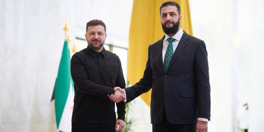 Володимир Зеленський та Ахмед Хусейн аш-Шараа у Дамаску