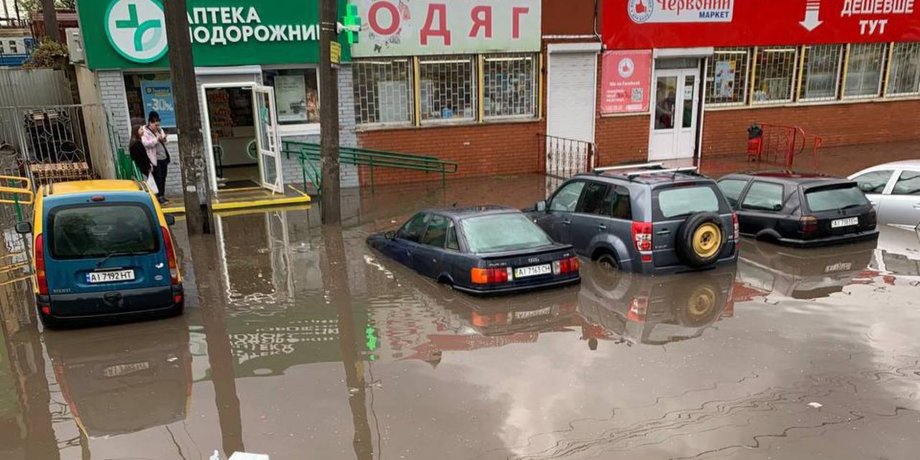 Фастов, непогода, ливни