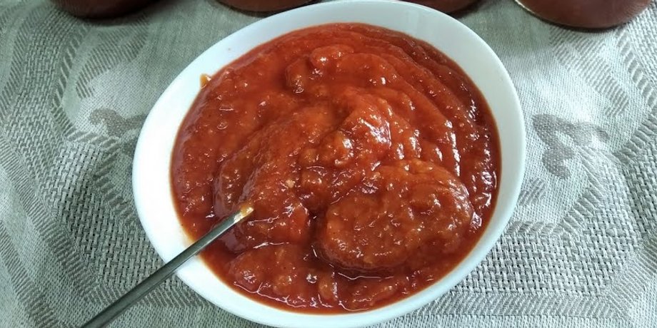 кетчуп из кабачков, заготовки на зиму