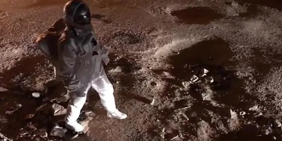 Скриншот видео с Facebook
