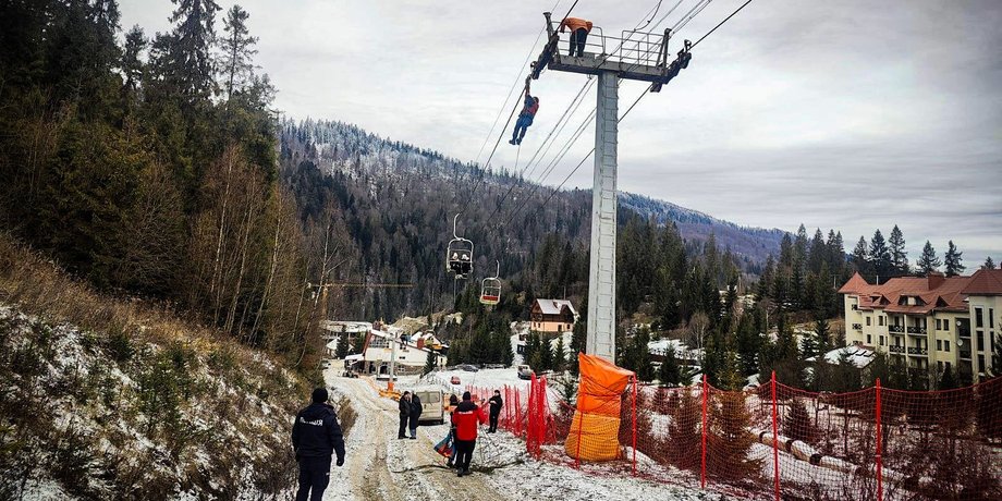 Подъемник на горе Захар Беркут