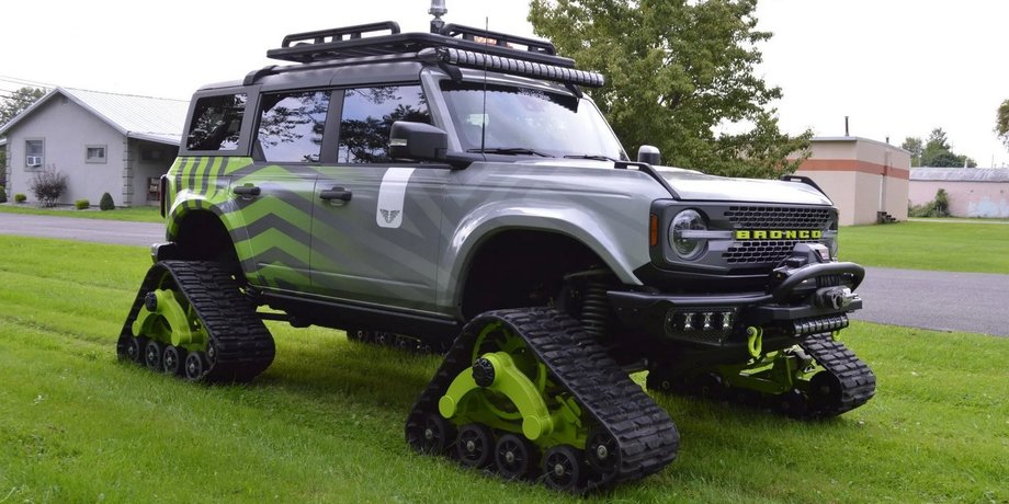 Ford, Ford Bronco, Ford Bronco Badlands, Авто, Автомобили, Внедорожник, Тюнинг, Фото, Гусеницы