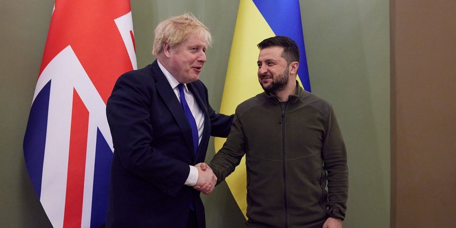 Борис Джонсон, Владимир Зеленский, встреча