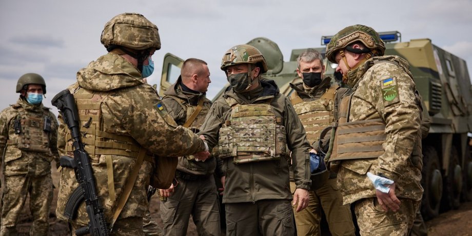 зеленский приїхав в зону ООС, загострення на донбасі