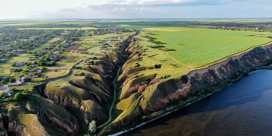 Гранд Каньон, Херсонщина, водный туризм, полет на параплане